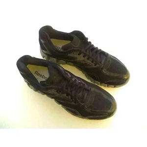 Reebook Mens Zig Sonic Running Shoes Black 1-V51084 Low Top Lace Up 9.5